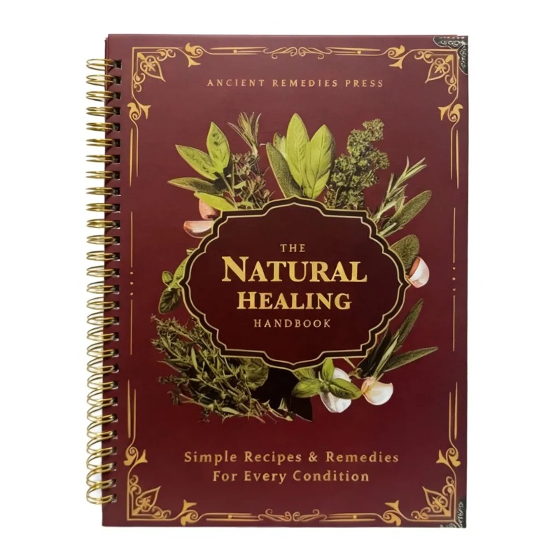 Natural Healing Manual Spiral  - Herbal Wellness Book avaliação e preço