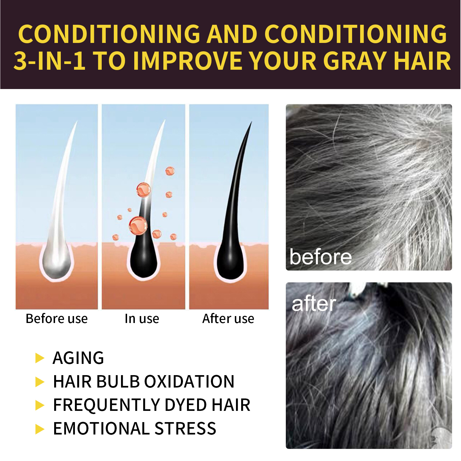 3-in-1 Hair Shampoo Natural He - Herbal And Wellness Products avaliação e preço